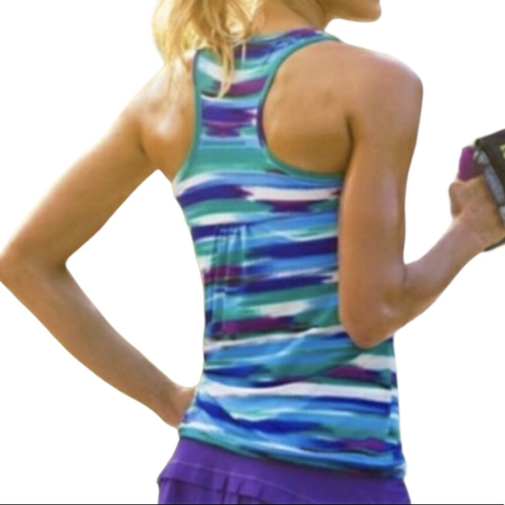 Athleta Watercolor Active  Tank top M